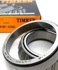 Workhorse Set 11 Cup And Cone Tapered Roller Bearing Kit JL69349 JL69310 For Timken Made In USA, close-up view with box