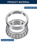 LM29749/10 Tapered Roller Bearing Cone and Cup Set, 1.5" Bore 2.5625" OD 0.71" Cup Width, Chrome Steel Taper Bearings Set, ABEC-3