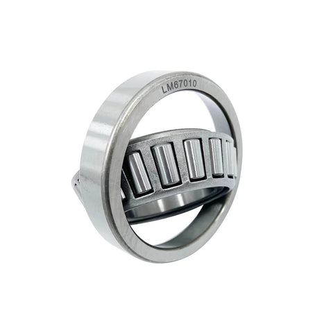 Tapered Roller Bearing LM67048 LM67010 1-1/4'' for 5000-6000 Axles, Set of 4 showcasing inner and outer components.