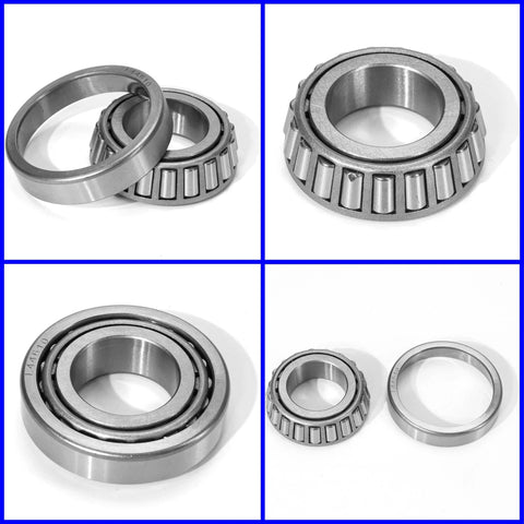 L44643/L44610 Tapered Roller Bearing Cone and Cup, 1.0000" Bore x 1.9800" OD x 0.5906" Thick Chrome Steel Taper Set A14 Bearings JD8933 JD8253 - Trailer Wheel Bearing Kit