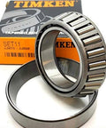 Workhorse Set 11 Cup And Cone Tapered Roller Bearing Kit JL69349 JL69310 For Timken Made In USA, showing bearings and packaging