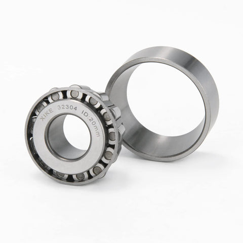 Front view of 2 Pcs 32304 Tapered Roller Bearings Cone And Cup Set 20x52x22.25mm for DIY ATV Auto Truck Wheels Heavy Duty Chrome Steel.