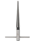 Front view of 2 Pack Tapered Reamer T Handle 6 Fluted Chamfer Bridge Pin Hole Handheld Reamer Set For Quick Deburring In Metal Wood Plastic And More