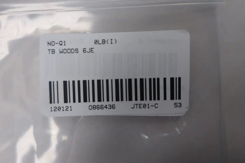 Barcode label on packaging for Sure Flex Coupling Sleeve For TB Woods 6JE Replacement Part, Industrial Grade Power Transmission Sleeve