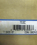 Label of TB Wood's 7.5X3C-SF conveyor sheave, part of the 753C series, showing barcode and model information.