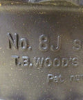 Close-up of T.B. Wood's logo on Heavy Duty Sleeve Coupling Insert EPDM Rubber For Motors Pumps Compressors Blowers Conveyors