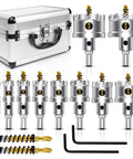 12-Piece Tungsten Carbide Tipped Hole Saw Kit With Titanium Plated Pilot Drill Bit For Metal Stainless Steel Iron Wood And Plastic Includes 16mm 19mm 22mm 25.5mm 29mm And 32mm Hole Cutters For Durable Precise Cutting