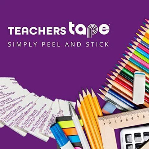 Teacher Tape Pads Double Sided Removable Foam Tape For Wall Mounting 96 Pieces Per Pack with pencils and erasers.