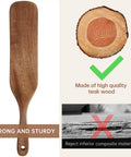 Teak Wood Mattress Lifter And Sheet Tucker Tool showing strong teak wood construction with smooth paddle design.