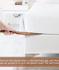 Teak Wood Mattress Lifter And Sheet Tucker Tool for easier bed making used to tuck sheets under a mattress for neat edges