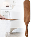 Teak Wood Mattress Lifter And Sheet Tucker Tool For Easier Bed Making, Back Saving Paddle to tuck sheets tight beside a bed