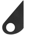 2 Pc Tear Drop Hinge Plate and Weld Washer Set for Trailer Ramps and Doors Suitable for Dump Trailers Tailgates Offroad Applications Fits 1-1/2 Inch Shaft 3/8 Inch Hole Diameter 1-9/16 Inch Plate Low Carbon Steel Plain Finish