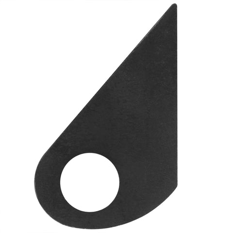 2 Pc Tear Drop Hinge Plate and Weld Washer Set for Trailer Ramps and Doors Suitable for Dump Trailers Tailgates Offroad Applications Fits 1-1/2 Inch Shaft 3/8 Inch Hole Diameter 1-9/16 Inch Plate Low Carbon Steel Plain Finish