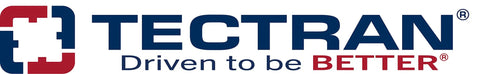 Tectran company logo with slogan 'Driven to be Better' in red and blue text.