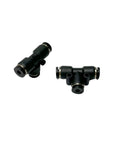 Easy Tee Push Connect Fitting One Eighth Inch OD PBT Plastic Quick Connect For Air And Vacuum Lines Pack Of Five One Touch Lock