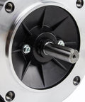 Close-up of the shaft on the 1 HP 3 Phase 56C Frame Electric Motor 1800 RPM TEFC 208-230/460V C-Face Worldwide Electric NATE1-18-56CB.