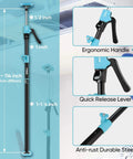 Cabinet Jack Support Pole, 54-114 in Steel Telescopic Quick Support System with ergonomic handle and quick release lever