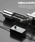 DIY Reciprocating Linear Actuator Stroke 2cm-8cm Adjustable Telescopic Motor with Speed Controller 24V 120RPM shown with controller