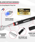 4 Piece Telescoping Magnetic Pickup Tool Set For Garages And Workshops Featuring A 31 Inch Telescoping Magnet Stick With 15 Lb Lift