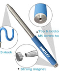 Extends from 13.75 in to 120 in for effortless reach, this telescoping magnetic pickup tool with S hook is shown in detail close-up.