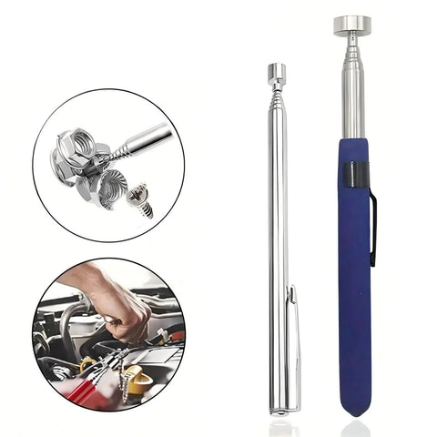 Telescoping Magnetic Pickup Tool 2 Pack With 8Lb And 2Lb Magnets For Mechanics And Car Tools Extendable Grabber reaching tight spots