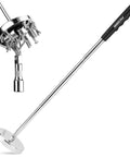 Telescoping Magnetic Sweeper Pickup Tool With Retractable Reach From 8.6 Inches To 33 Inches And 35 Pound Pull Strength shown with metal debris