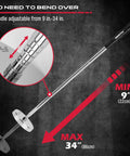 Image of Telescoping Magnetic Sweeper Pickup Tool With Retractable Reach From 8.6 Inches To 33 Inches And 35 Pound Pull Strength