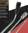 Telescoping Magnetic Pickup Tool Set features ergonomic design, aluminum alloy, and antirust treatment with magnet stick and LED flashlight.