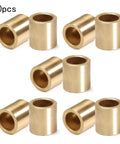 Ten Pack Brass Sleeve Bearings With One Quarter Inch Bore Two Fifths Inch Outer Diameter And Two Fifths Inch Length Self Lubricating Oilless Bushing