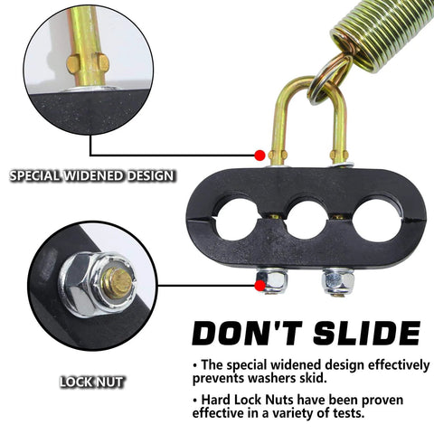Two Pack 25 Inch Heavy Duty Tender Spring Kit For ABS Air Lines And Hoses On Semi Trucks Trailers And Tractors With Hook