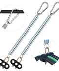 2 Pack 25 Inch Single Tender Spring Kit For Trucks And Trailers With Heavy Duty ABS Air Line Hose Tracker And 3 Hose Holders