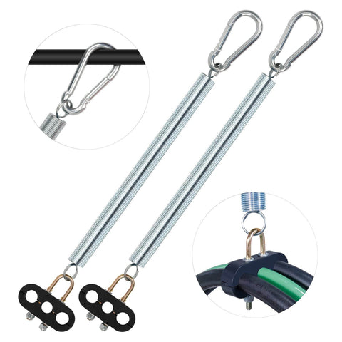 2 Pack 25 Inch Single Tender Spring Kit For Trucks And Trailers With Heavy Duty ABS Air Line Hose Tracker And 3 Hose Holders