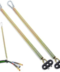 Two Pack 25 Inch Heavy Duty Tender Spring Kit For ABS Air Lines And Hoses On Semi Trucks Trailers And Tractors With Hook And Hose Holder