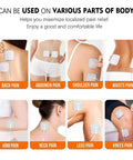 24PCS TENS Unit Replacement Pads 2X2 applied on back, abdomen, shoulder, waist, arm, neck, leg, knee for pain relief