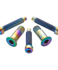 Terske Titanium Bolt Kit fits Shimano XTR/XT/SLX/Deore Mountain Rear Derailleur Limit Screws & Pulley Wheels, colorful titanium bolts