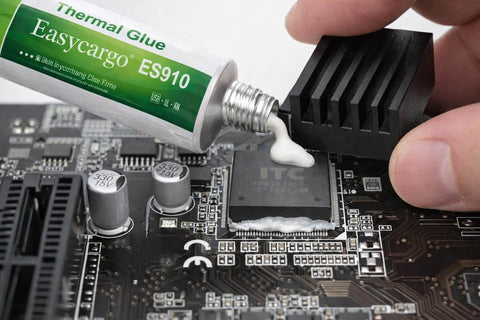 Applying Thermal Glue 30G Silicone Thermal Conductive Adhesive For GPU VRM VRAM LED Heatsink IC Chips Non Conductive Permanent Bonding