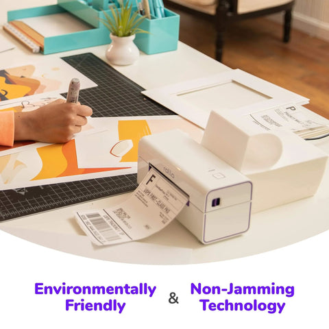 Direct Thermal 4x6 Shipping Labels Pack of 500 Fanfold Perforated With Strong Adhesive Commercial Grade USA Made on desk