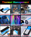 0.5 Inch By 66 Feet Heavy Duty Thermal Double Sided Tape With Industrial Grade Silicone Adhesive For High Heat shown in various thermal management applications