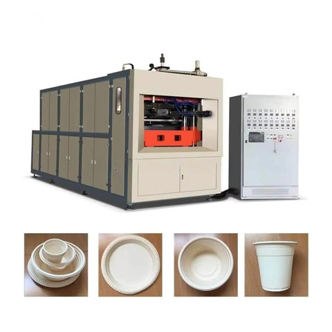 Industrial Automatic Thermoforming Machine For Disposable Plastic Cups With Square Steel Frame Pro Grade Forming And Cutting Equipment