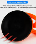 Close-up of Two Pack Glass Vacuum Suction Cups Lifter with Durable Rubber Chassis, highlighting strong suction and power grip handle.