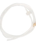 Universal Pneumatic Thin Mist Coolant Sprayer For CNC Engraving with clear tubing and brass nozzle, shown coiled.