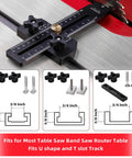 Thin Rip Jig For Table Saw And Band Saw Easy To Use Guide For Repetitive Narrow Strip Cuts In Woodworking Fits T Slot And U Slot