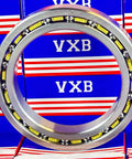 VG050CP0 Slim Thin Section Ball Bearing 5" x 7" x 1" inch with brass cage and chrome steel, front view.
