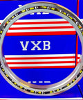 VD042CP0 Thin Section Bearing 4-1/4" x 5-1/4" x 1/2" inch circular view showcasing steel construction and ball bearings.