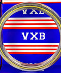 VD045CP0 Slim Thin Section Ball Bearing 4-1/2" x 5-1/2" x 1/2" inch on display with VXB branding in background.