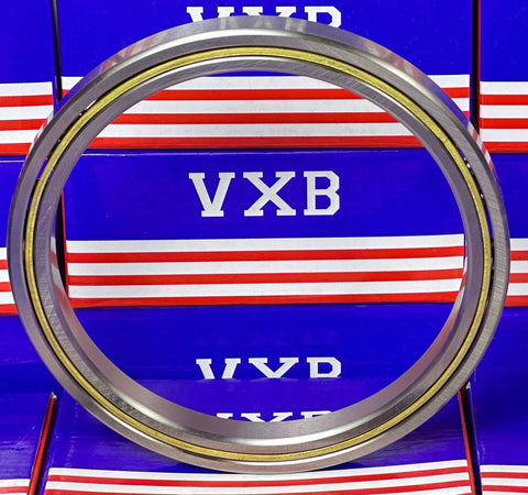 VD047CP0 Thin Section Bearing 4-3/4" x 5-3/4" x 1/2" inch side view showing steel construction and lubricated surface.