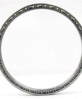 VF047CP0 Thin Section Bearing 4-3/4" x 6-1/4" x 3/4" inch, chrome steel ring with brass cage, front view.