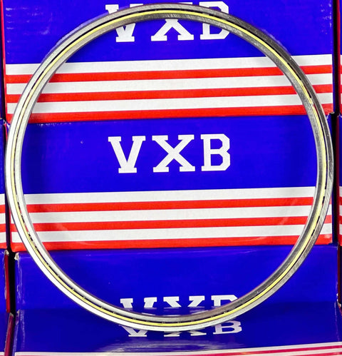 VA045CP0 Thin Section Bearing 4-1/2" x 5" x 1/4" inch chrome steel ring on VXB branded packaging.