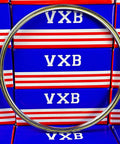 VA060CP0 Thin Section Bearing 6" x 6-1/2" x 1/4" - Slim Design in front view with chrome steel finish.