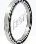 VB020CP0 Thin Section Bearing 2x2 5/8" x 5/16" inch side view showing steel construction and open ball bearing design.